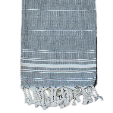 Pewter Turkish Towel KT000065 - The Fox Decor
